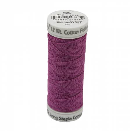Sulky Cotton 12wt Petites 1814 Orchid Kiss  50yd Snap End Spool