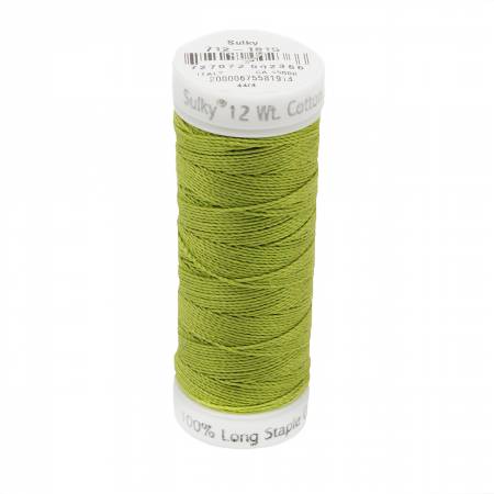 Sulky Cotton 12wt Petites 1815 Japanese Fern  50yd Snap End Spool