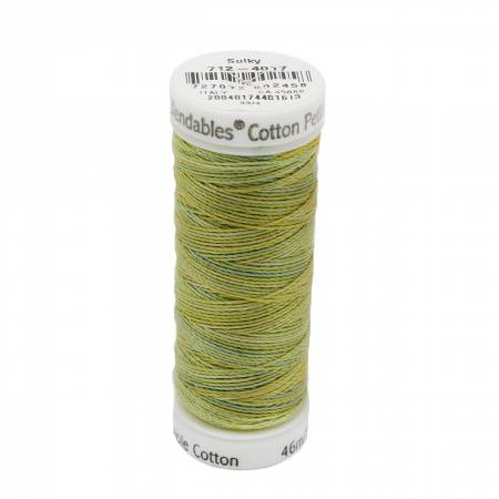 Sulky Cotton 12wt Petites 4017 Lime Sherbet  50yd Snap End Spool