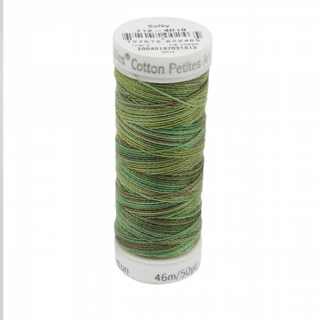 Sulky Cotton 12wt Petites 4019 Forest Floor  50yd Snap End Spool