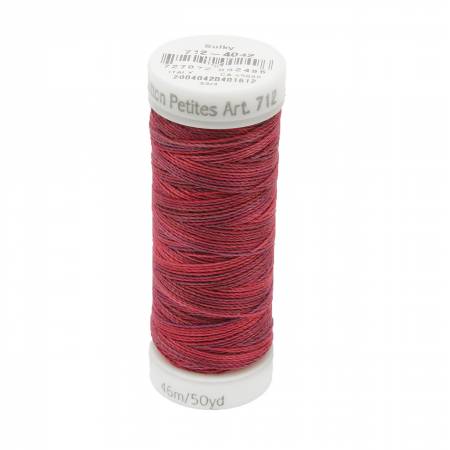 Sulky Cotton 12wt Petites 4042 Redwork  50yd Snap End Spool