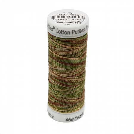 Sulky Cotton 12wt Petites 4090 Summer Woods  50yd Snap End Spool