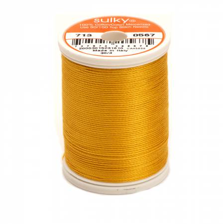 Sulky Cotton 12wt Thread 0567 Butterfly Gold  330yd Spool