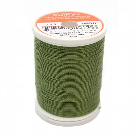 Sulky Cotton 12wt Thread 0630 Moss Green  330yd Spool