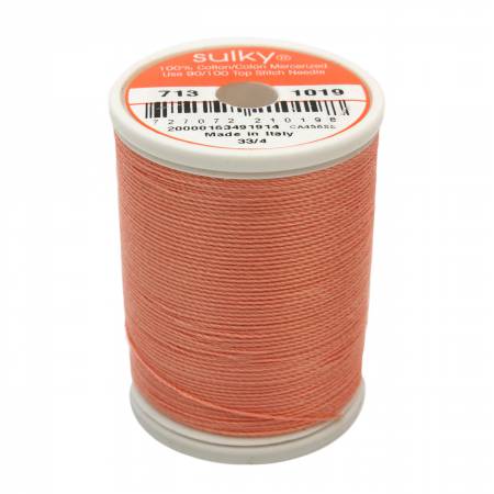 Sulky Cotton 12wt Thread 1019 Peach  330yd Spool