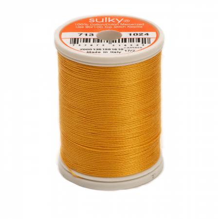 Sulky Cotton 12wt Thread 1024 Goldenrod  330yd Spool
