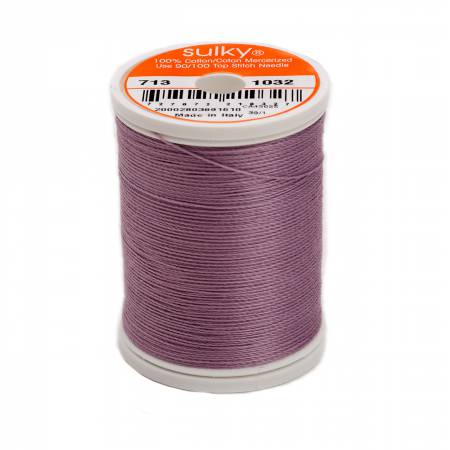 Sulky Cotton 12wt Thread 1032 Medium Purple  330yd Spool