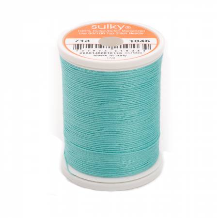 Sulky Cotton 12wt Thread 1046 Teal  330yd Spool