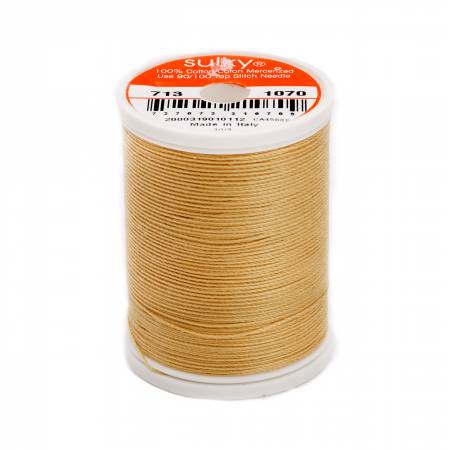 Sulky Cotton 12wt Thread 1070 Gold  330yd Spool