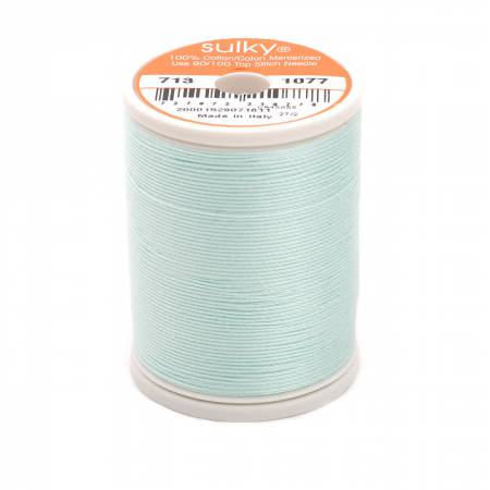 Sulky Cotton 12wt Thread 1077 Jade Tint  330yd Spool
