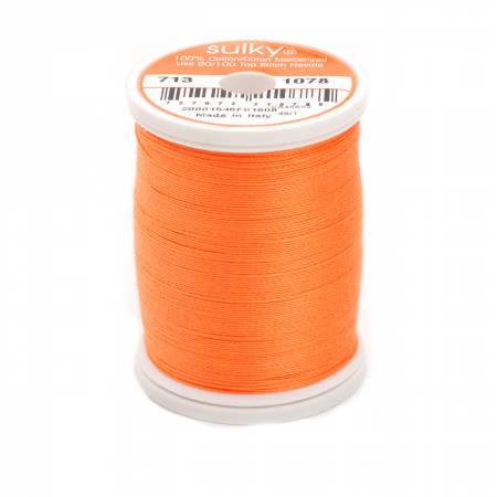 Sulky Cotton 12wt Thread 1078 Tangerine  330yd Spool