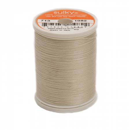 Sulky Cotton 12wt Thread 1082 Ecru  330yd Spool