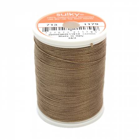 Sulky Cotton 12wt Thread 1179 Dark Taupe  330yd Spool