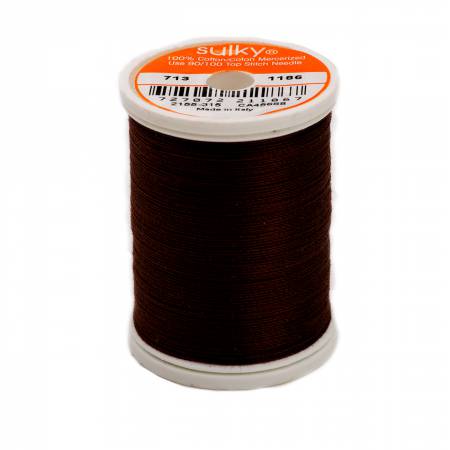 Sulky Cotton 12wt Thread 1186 Sable Brown  330yd Spool