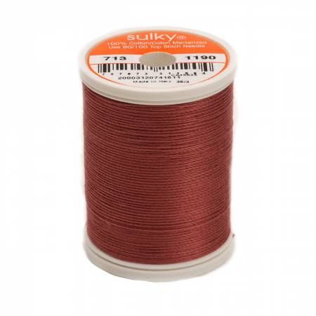 Sulky Cotton 12wt Thread 1190 Medium Burgundy  330yd Spool