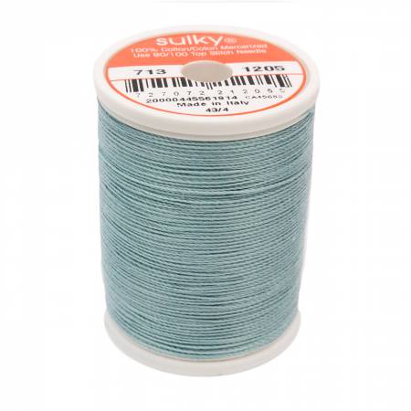 Sulky Cotton 12wt Thread 1205 Medium Jade  330yd Spool
