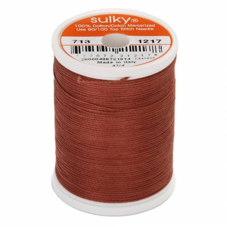 Sulky Cotton 12wt Thread 1217 Chestnut  330yd Spool