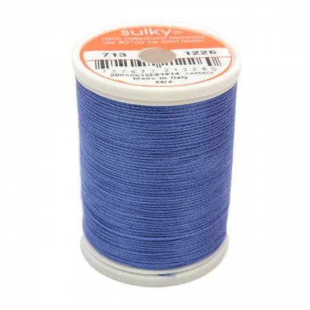 Sulky Cotton 12wt Thread 1226 Dark Periwinkle  330yd Spool
