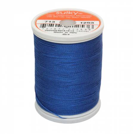 Sulky Cotton 12wt Thread 1253 Dark Sapphire  330yd Spool