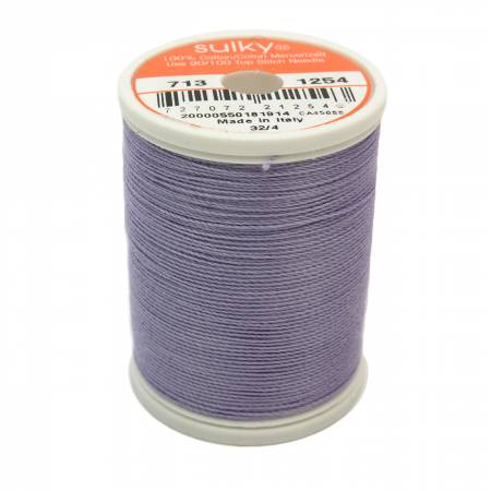 Sulky Cotton 12wt Thread 1254 Dusty Lavender  330yd Spool