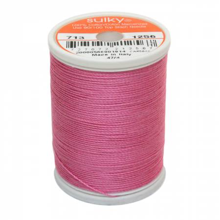 Sulky Cotton 12wt Thread 1256 Sweet Pink  330yd Spool