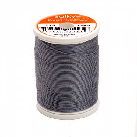 Sulky Cotton 12wt Thread 1295 Sterling  330yd Spool