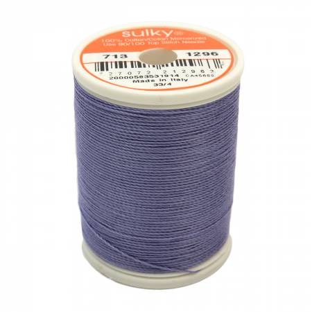 Sulky Cotton 12wt Thread 1296 Hyacinth  330yd Spool