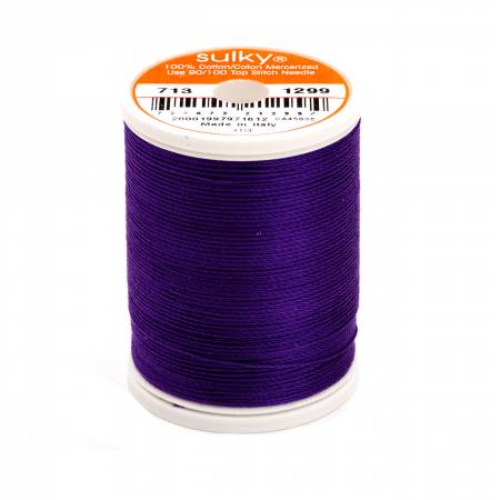 Sulky Cotton 12wt Thread 1299 Purple Shadow  330yd Spool