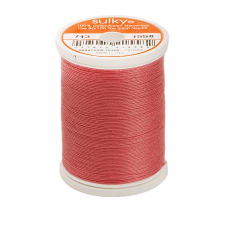 Sulky Cotton 12wt Thread 1558 Tea Rose  330yd Spool