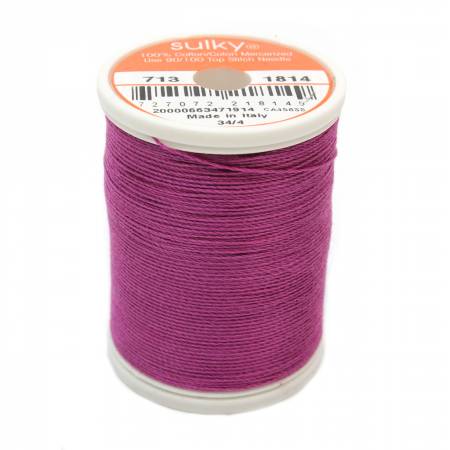 Sulky Cotton 12wt Thread 1814 Orchid Kiss  330yd Spool