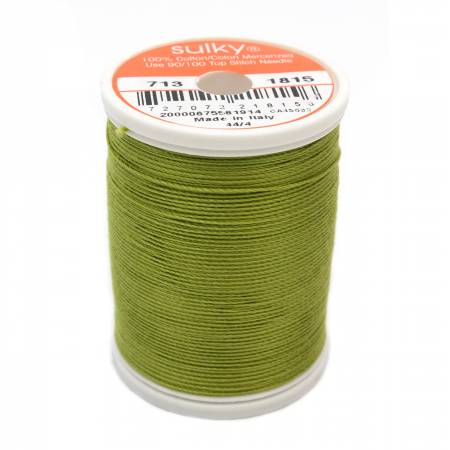 Sulky Cotton 12wt Thread 1815 Japanese Fern  330yd Spool