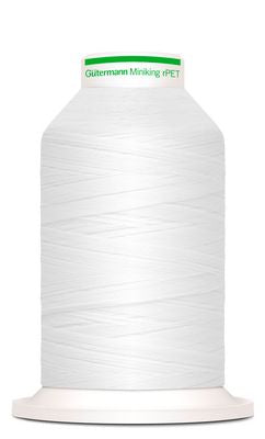 Gutermann rPet Recycled Polyester Thread 800 Nu White  1000m