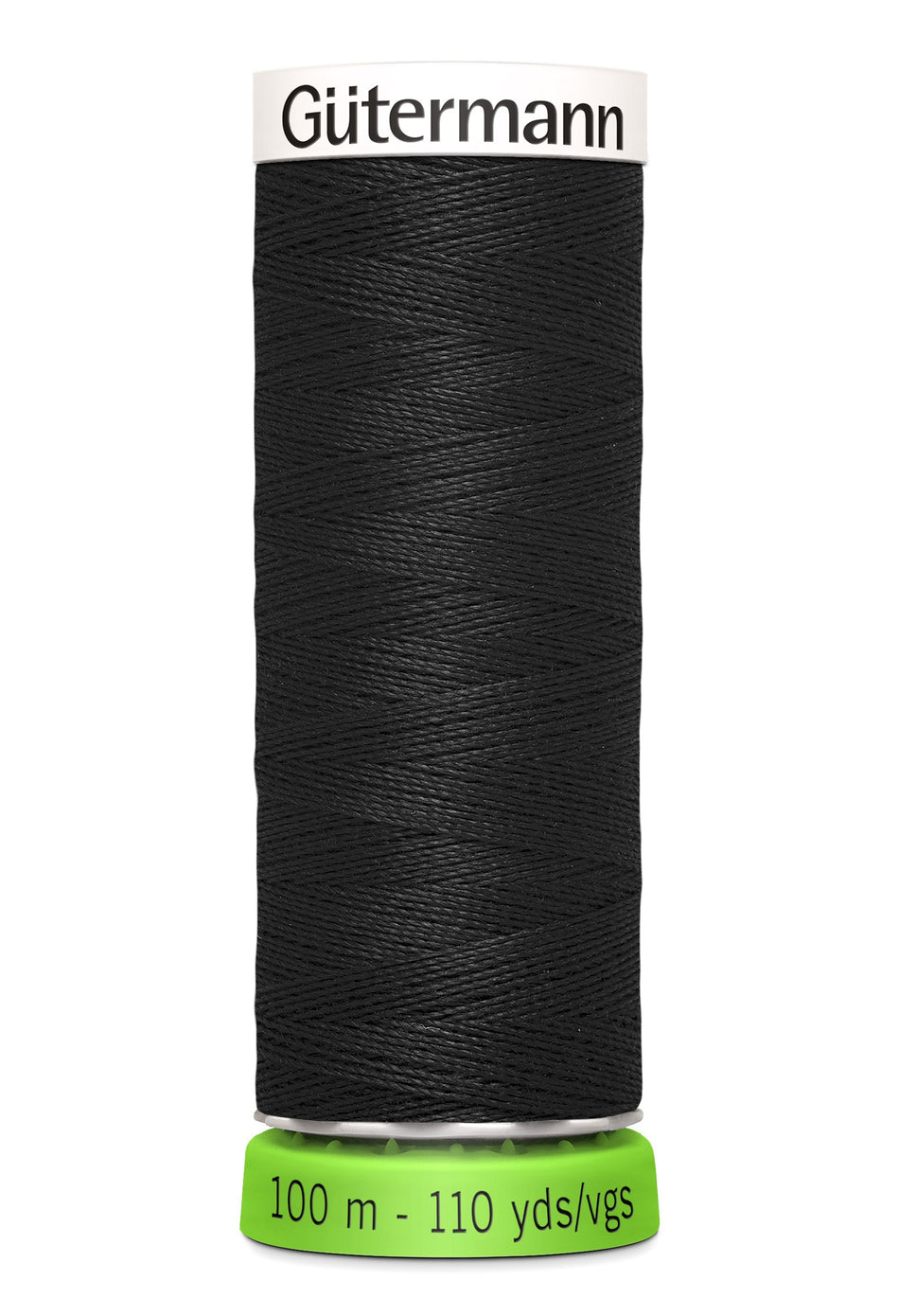 Gutermann rPet Recycled Polyester Thread 000 Black 110yd/100m