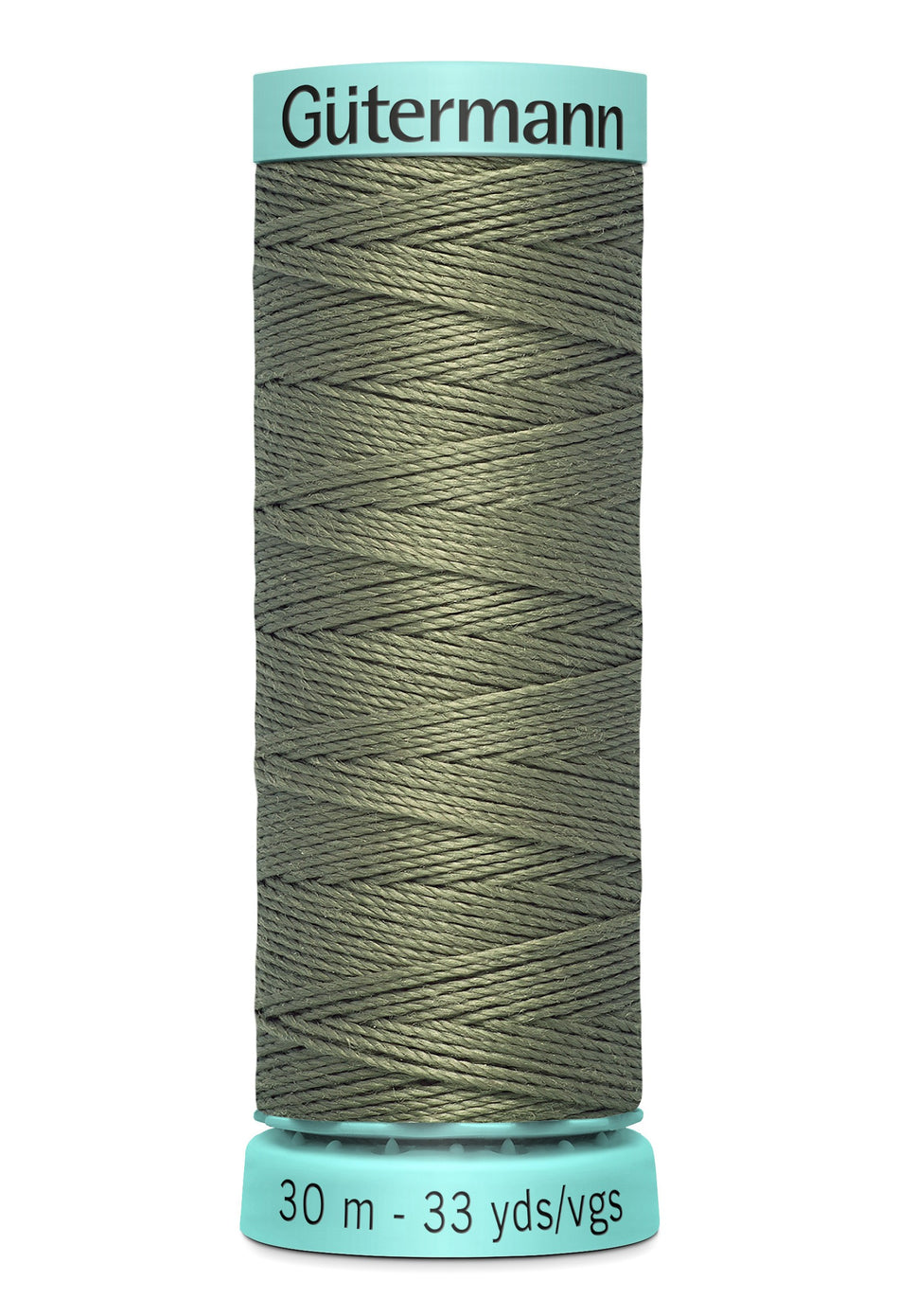 Gutermann 15wt Top Stitch Silk Thread 0824 Army Grey 30m/33yd