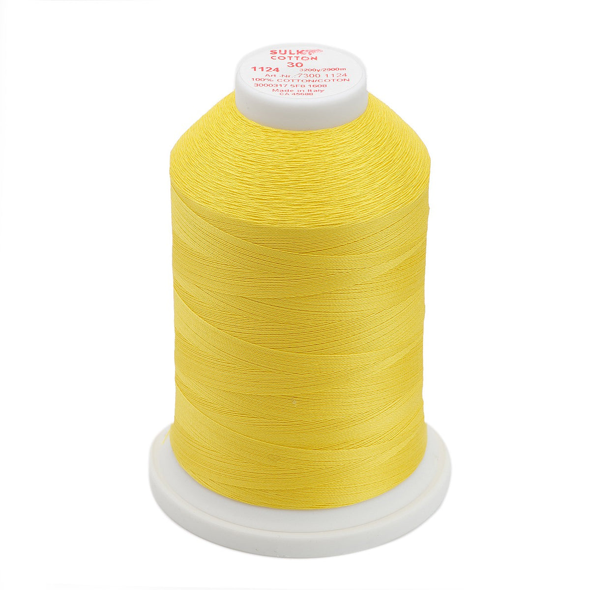 1124 Thread Sulky Cotton 30wt Sun Yellow #1124 – Red Rock Threads