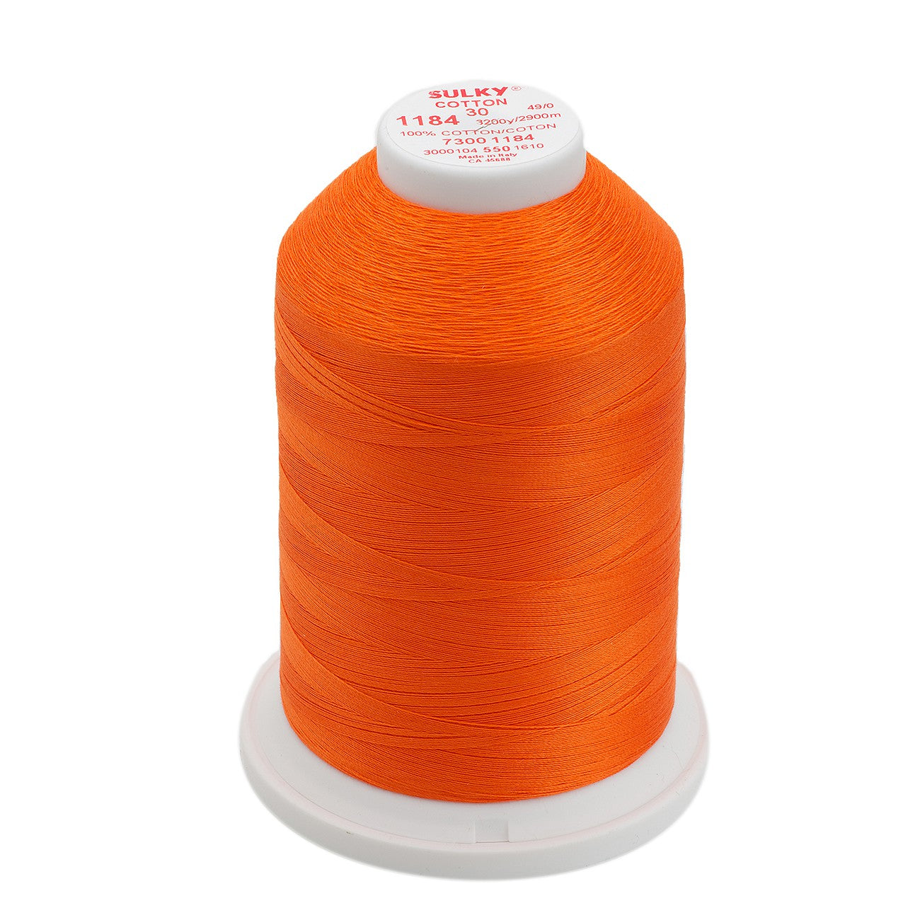 Sulky Cotton 30wt Thread 1184 Orange Red  3200yd Cone