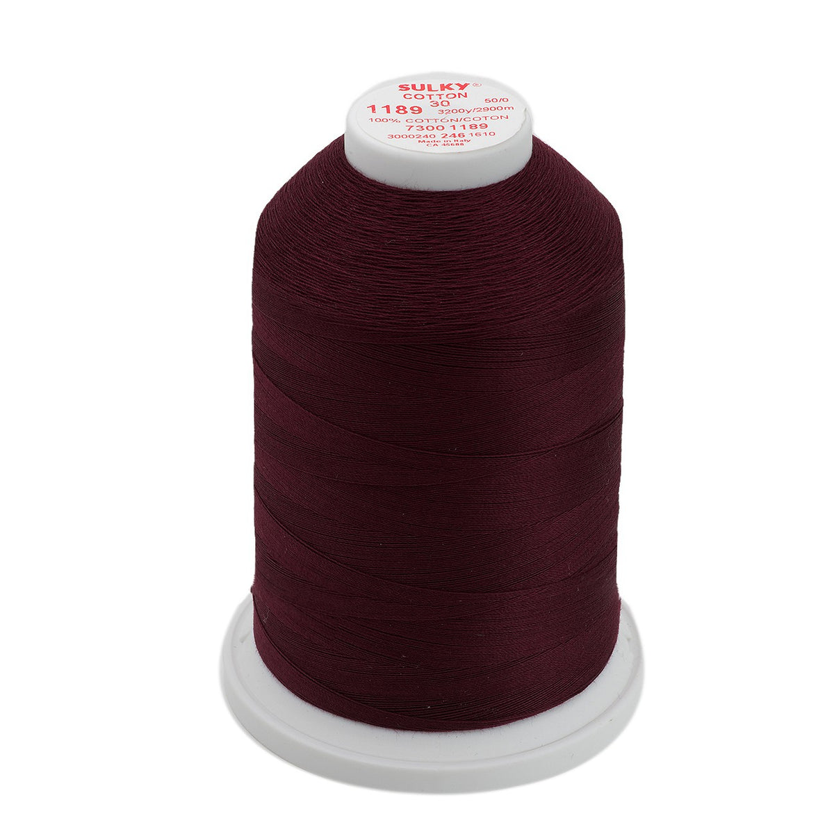 Sulky Cotton 30wt Thread 1189 Dark Chestnut  3200yd Cone