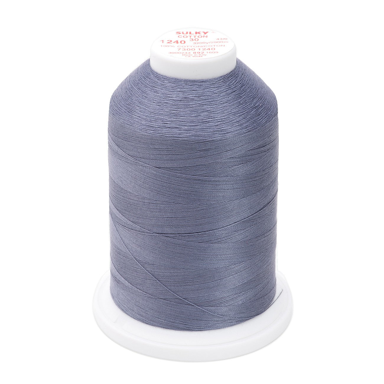 Sulky Cotton 30wt Thread 1240 Smokey Gray  3200yd Cone