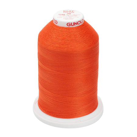 Sulky Cotton 30wt Thread 1246 Orange Flame  3200yd Cone