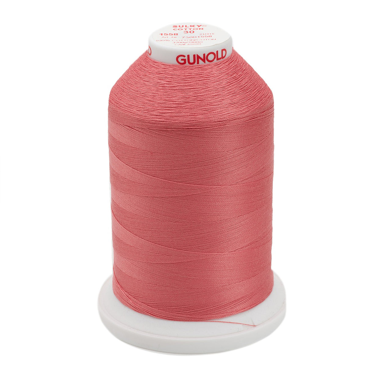 Sulky Cotton 30wt Thread 1558 Tea Rose  3200yd Cone
