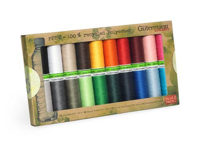 Gutermann 20 Spool Recycled Sew-All Thread Set Article 731139-1