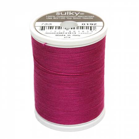 Sulky Cotton 30wt Thread 0192 Plum Dandy  500yd Spool