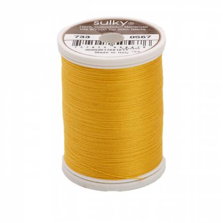 Sulky Cotton 30wt Thread 0567 Butterfly Gold  500yd Spool