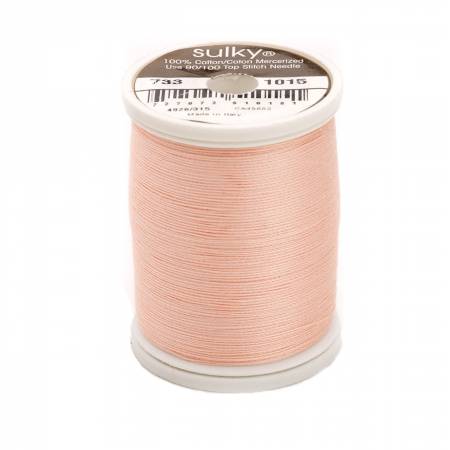Sulky Cotton 30wt Thread 1015 Medium Peach  500yd Spool