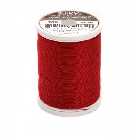Sulky Cotton 30wt Thread 1035 Dark Burgundy  500yd Spool
