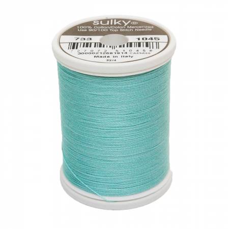 Sulky Cotton 30wt Thread 1045 Light Teal  500yd Spool