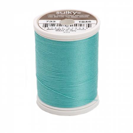 Sulky Cotton 30wt Thread 1046 Teal  500yd Spool
