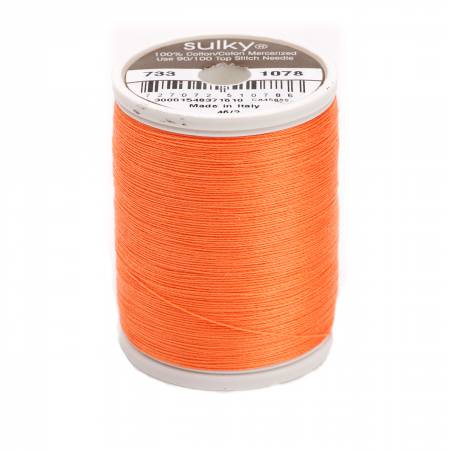 Sulky Cotton 30wt Thread 1078 Tangerine  500yd Spool