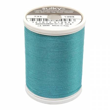 Sulky Cotton 30wt Thread 1095 Turquoise  500yd Spool