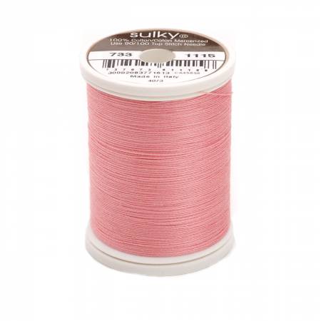 Sulky Cotton 30wt Thread 1115 Light Pink  500yd Spool